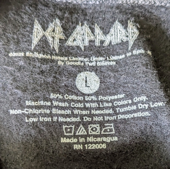 New Def Leppard Black Heavy Sweatshirt - Picture 9 of 14